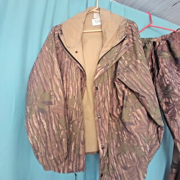 Gore-Tex 10X Rainwear Waterproof Hooded JACKET w PANTS Realtree Camo Men's XL GP - Picture 7 of 7